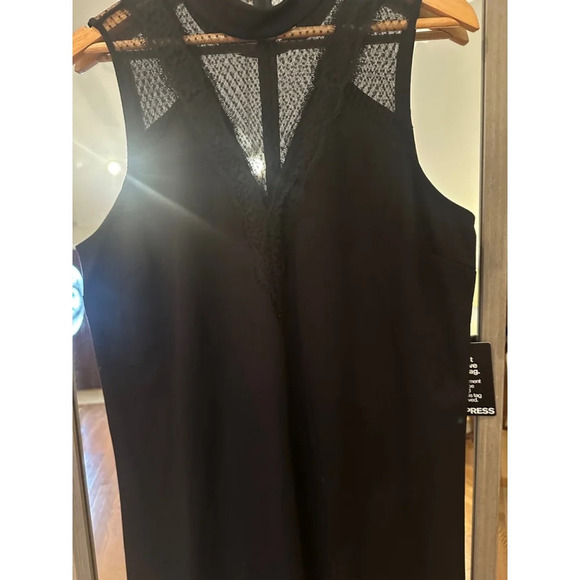 Express Black A Line Shift Dress Size Large - Picture 3 of 6